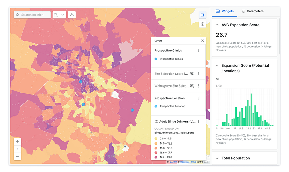 Medical Site Selection mobile